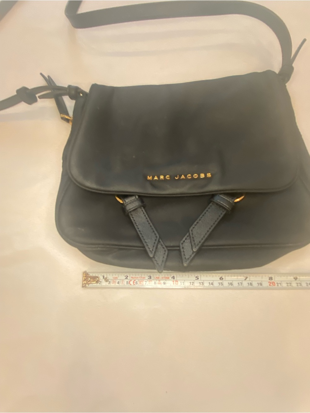 Marc Jacobs Black Crossbody with Gold Logo Accent - Picture 6 of 11
